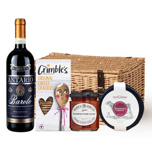 Antario Barolo 75cl Red Wine And Cheese Hamper